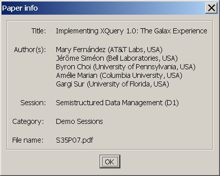 Metadata of a PDF document